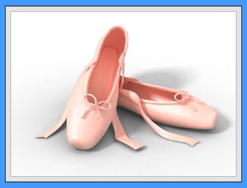 Ballet Shoes Edible Icing Image - Click Image to Close